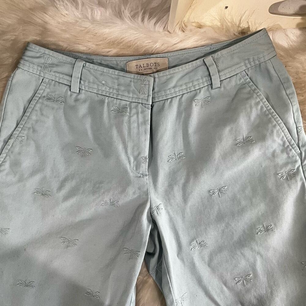 Talbots Cotton Chino Classic Straight Fit Dragonfly Preppy Walking Shorts 2P - Picture 11 of 16